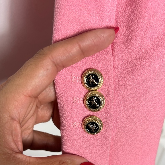 Zara Pink Double Breast Blazer - Picture 6 of 9
